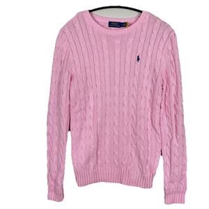 Polo by Ralph Lauren Pink Cable Knit Sweater